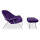 Belly Sessel mit Ottoman