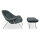 Belly Sessel mit Ottoman