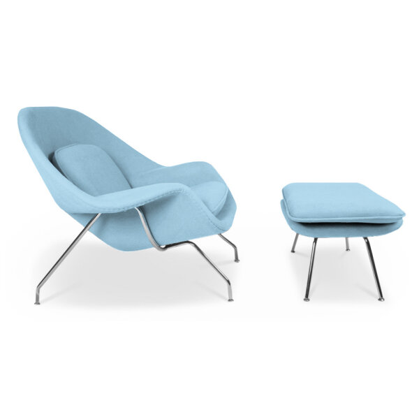 Belly Sessel mit Ottoman