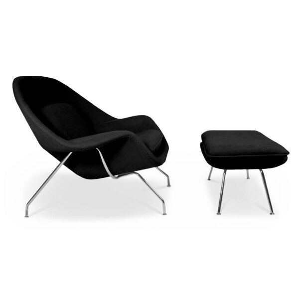 Belly Sessel mit Ottoman