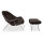 Belly Sessel mit Ottoman