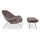 Belly Sessel mit Ottoman